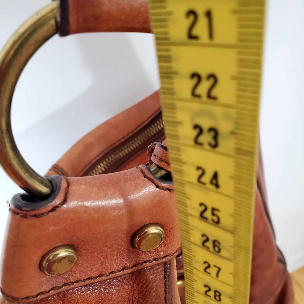 Vinrage Fossil Maddox Bucket Bag Brown Leather Slouch Shoulder Bag - Picture 17 of 17